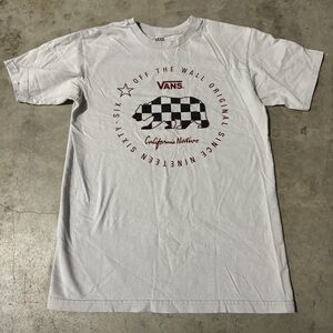 Vans Gray and Red Graphic Tee